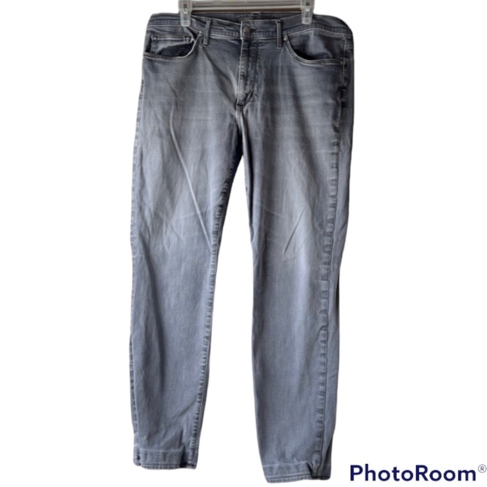 JOE’S JEANS Grey The Brixton Straight + Narrow Faded Jeans Size 36